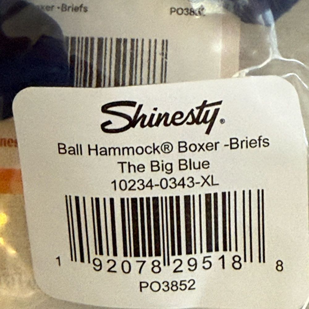Shinesty Ball Hammock Pouch Underwear Briefs Blue Xl Nwt In Package — image 8 of 8